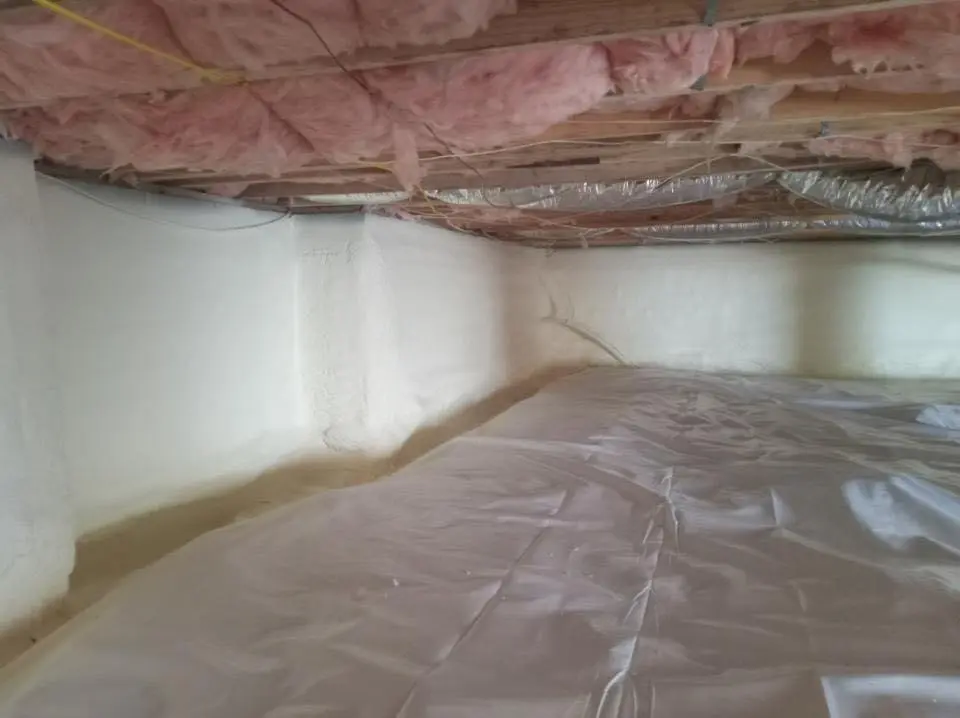 Crawl space encapsulation with closed-cell spray foam for Roof Maintenance in Collegedale